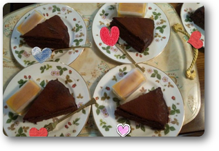チョコレートケーキ＆半熟チーズ